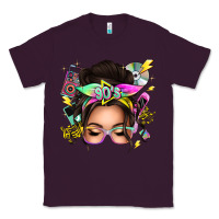 Plum 90s messy bun Classic Tee - texasbilliewilder