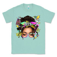 Seafoam 90s messy bun Classic Tee - texasbilliewilder