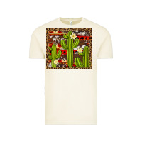 Vintage Arctic aztec cowhide cactus background Vintage Tee - Artiststas