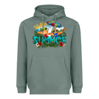 Sage hello summer Heavyweight Hoodie - SublimationCraftShop