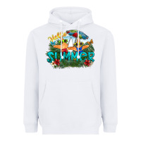 White hello summer Heavyweight Hoodie - SublimationCraftShop