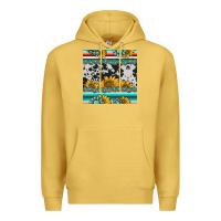 Antique Gold sunflower cowhide serape coaster Premium Hoodie - BarkalooDesign