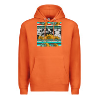Carrot sunflower cowhide serape coaster Premium Hoodie - BarkalooDesign