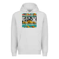 Dove Grey sunflower cowhide serape coaster Premium Hoodie - BarkalooDesign