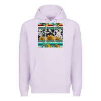 Lilac sunflower cowhide serape coaster Premium Hoodie - BarkalooDesign