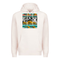 Pale Pink sunflower cowhide serape coaster Premium Hoodie - BarkalooDesign