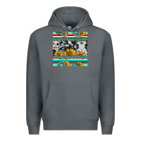 Sunflower Cowhide Serape Coaster Premium Hoodie | Teevron