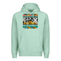 Seafoam sunflower cowhide serape coaster Premium Hoodie - BarkalooDesign