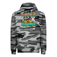 Slate Camo sunflower cowhide serape coaster Premium Hoodie - BarkalooDesign