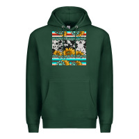 Sports Green sunflower cowhide serape coaster Premium Hoodie - BarkalooDesign