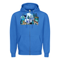 True Royal wolf coffee cups Zipper Hoodie - Zillion Design Studio