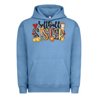 Pigment Pebble Blue softball sister Urban Hoodie - MaliasSmallBusiness