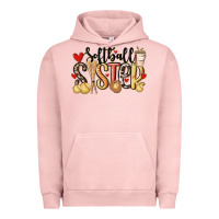 Pigment Salmon softball sister Urban Hoodie - MaliasSmallBusiness