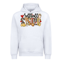 White softball sister Urban Hoodie - MaliasSmallBusiness