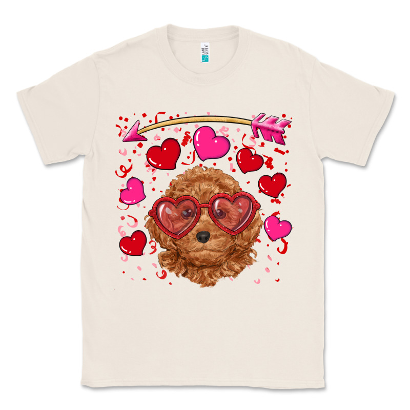 Valentine's Day Toy Poodle Classic Tee by RanaPortraitStore | Teevron