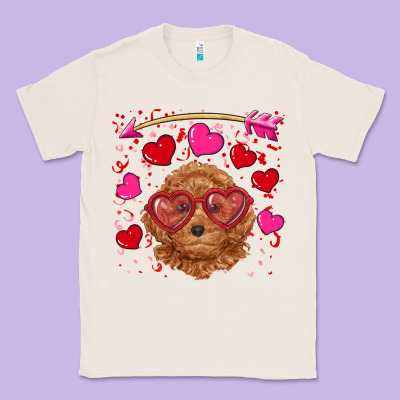 Classic Tee valentine's day toy poodle
