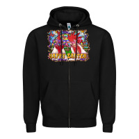 Black Happy Easter Roosters Zipper Hoodie - RanaPortraitStore