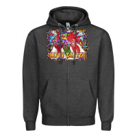 Charcoal Heather Happy Easter Roosters Zipper Hoodie - RanaPortraitStore