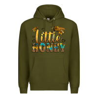 Army Green Western Little Honey Bee Premium Hoodie - LillyAllenDesigns