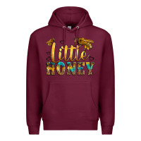 Burgundy Western Little Honey Bee Premium Hoodie - LillyAllenDesigns