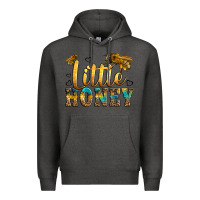 Charcoal Heather Western Little Honey Bee Premium Hoodie - LillyAllenDesigns