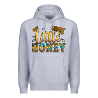 Heather Grey Western Little Honey Bee Premium Hoodie - LillyAllenDesigns