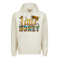 Oatmeal Heather Western Little Honey Bee Premium Hoodie - LillyAllenDesigns