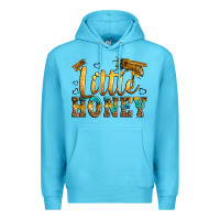 Ocean Blue Western Little Honey Bee Premium Hoodie - LillyAllenDesigns