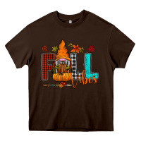 Chocolate Brown Fall Vibes Heavy Core Tee - CowhideDigitalArt