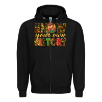 Black know your own history Zipper Hoodie - texasbilliewilder