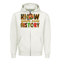 Oatmeal Heather know your own history Zipper Hoodie - texasbilliewilder