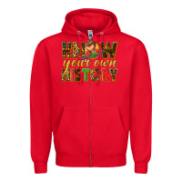 Red know your own history Zipper Hoodie - texasbilliewilder
