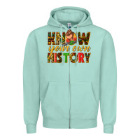 Seafoam know your own history Zipper Hoodie - texasbilliewilder