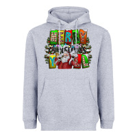 Heather Grey merry christmas yall Heavyweight Hoodie - CowhideDigitalArt