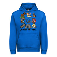 Cobalt let me tell you a story Urban Hoodie - MaliasSmallBusiness