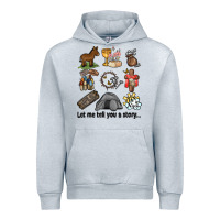 Heather Grey let me tell you a story Urban Hoodie - MaliasSmallBusiness
