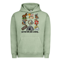 Pigment Oil Green let me tell you a story Urban Hoodie - MaliasSmallBusiness