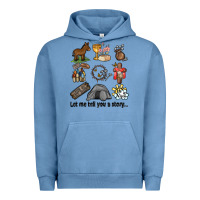 Pigment Pebble Blue let me tell you a story Urban Hoodie - MaliasSmallBusiness