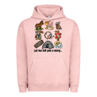 Pigment Salmon let me tell you a story Urban Hoodie - MaliasSmallBusiness