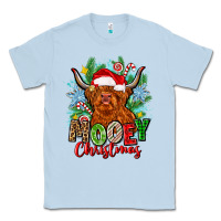 Dusty Blue mooey christmas Classic Tee - Zillion Design Studio