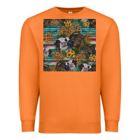 Carrot western two cute heifers seamless pattern Premium Sweatshirt - HRA Design Shop