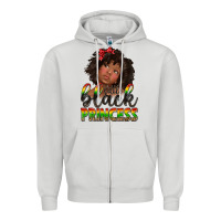 Dove Grey little black princess Zipper Hoodie - texasbilliewilder