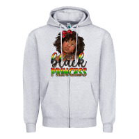 Heather Grey little black princess Zipper Hoodie - texasbilliewilder