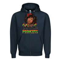 Navy little black princess Zipper Hoodie - texasbilliewilder