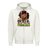 Oatmeal Heather little black princess Zipper Hoodie - texasbilliewilder