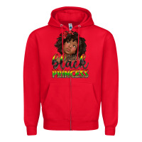 Red little black princess Zipper Hoodie - texasbilliewilder