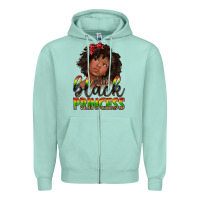 Seafoam little black princess Zipper Hoodie - texasbilliewilder