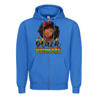 True Royal little black princess Zipper Hoodie - texasbilliewilder