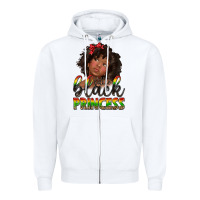 White little black princess Zipper Hoodie - texasbilliewilder