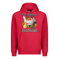 Cardinal Western Life Is Better With Chickens Premium Hoodie - LillyAllenDesigns
